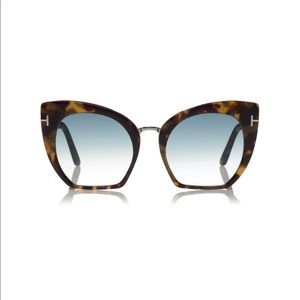 TOM FORD • SAMANTHA SUNGLASSES • CAT EYE TORTOISE